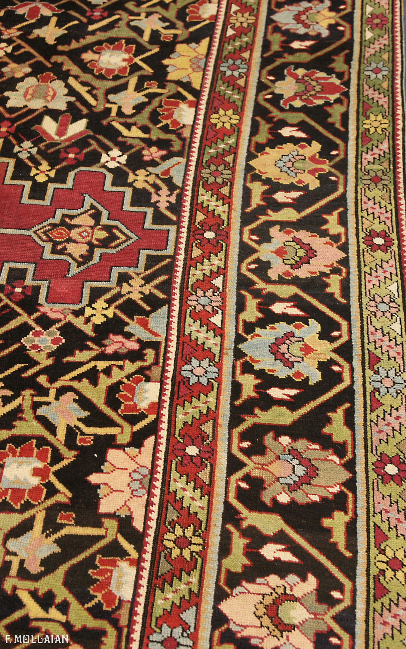 Antique Caucasian Karabakh (Qarabag) Gallery Carpet (600x230 cm)